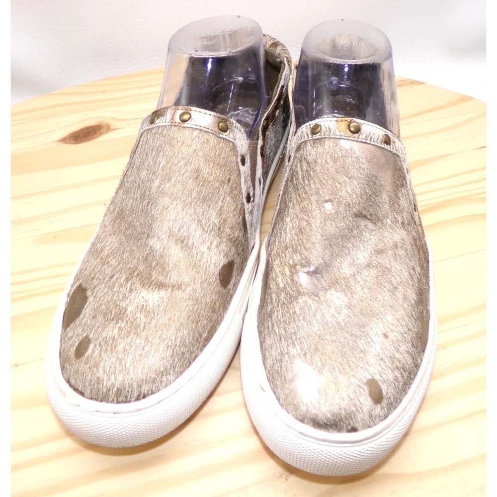 Boutique by Corkys Pinetop Slip On Shoes Womens Size 10 Studded Faux Animal Hair